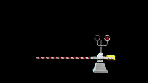 Barreira rodoviária com semáforo