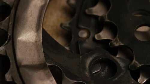 Metal Gear Component Macro Close Up