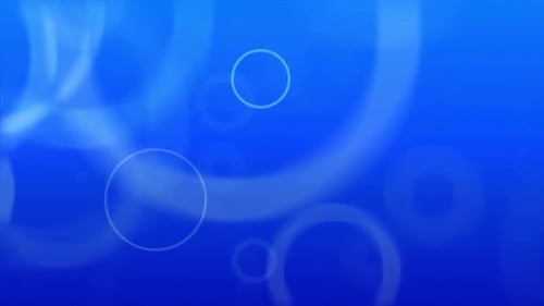 Abstract Floating Blue Circles Animated Background