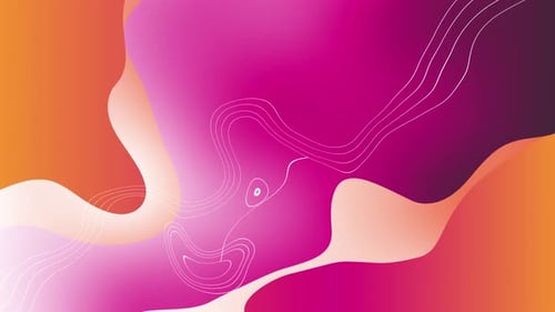 Abstract Fluid Gradient Background with Dynamic Wavy Lines