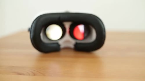 Virtual Reality Headset Close Up Zoom