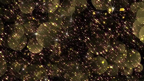 Golden Glitter Sparkle Loop Background