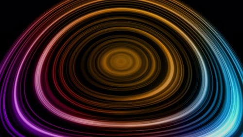 Dynamic Neon Abstract Swirls Animated Background Loop