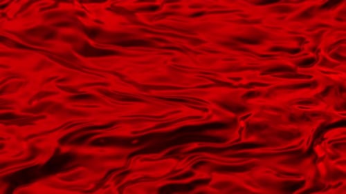 Red Silky Metallic Waves