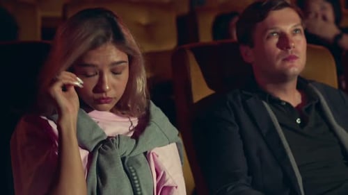 People Audience Watching Movie in Cinema Theater