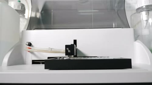 Medical Laboratory Testing Equipment in Operation