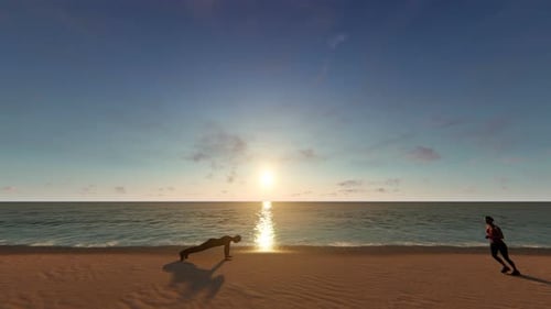 Estilo de vida saludable 4K - Playa