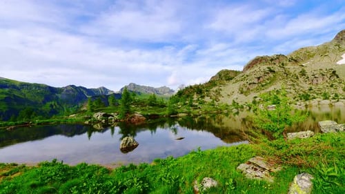Time Lapse Of Alpine Landscape