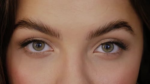 Green Brown Eyes Close-up