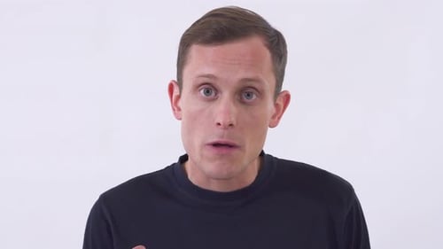 Man Talking and Gesturing with Intense Emotions