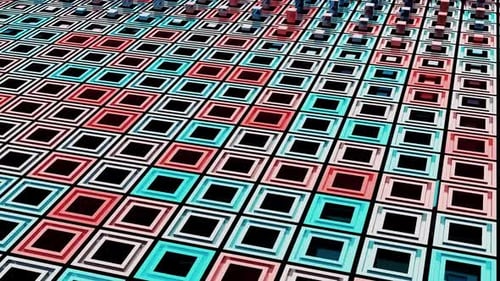 3D texture with colorful rectangles