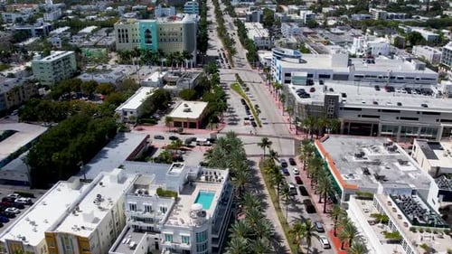 Miami Beach City Drone Flying 3