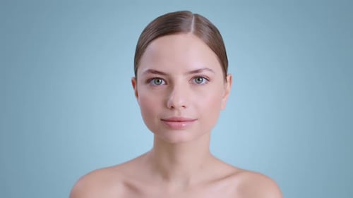 Crop View of Charming Young Woman Looking to Camera and Smiling