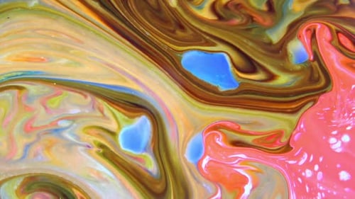 Psychedelic Colour Paint Spreading Swirling 21