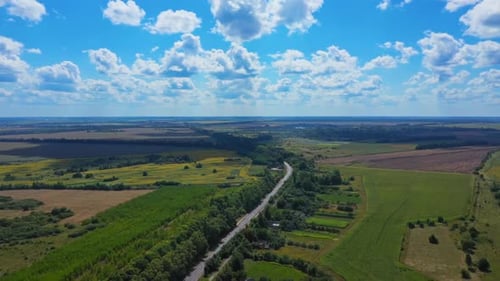 Luftaufnahme Straße Hintergrund Landschaft