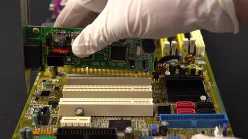 Installing a Network Card on The Motherboard. Network Data Transmission System via Wire. Many