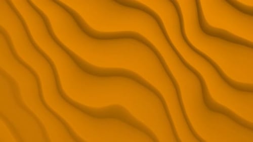 Abstract Fluid Orange Waves Background Loop