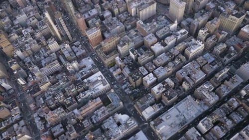 Cityscape of Midtown District in Manhattan