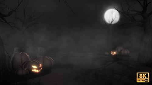 Halloween-Nachtszene
