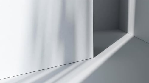 Shadow in the empty room