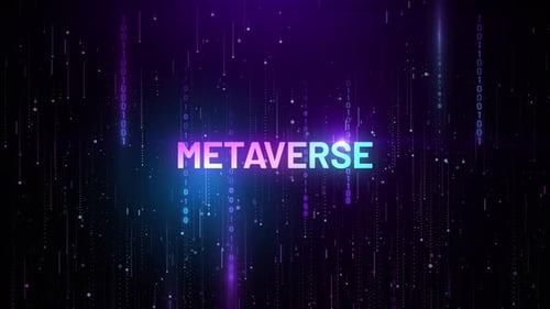 Metaverse-Binärmatrix-digitale Animation