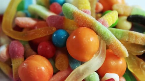 Candies and various sweet foods 4k