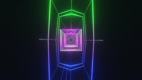 Kaleidoskop-Sequenzmuster. Mehrfarbiger Animationsgrafik-Hintergrund
.