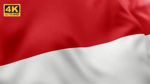 Smooth Waving Flag Background Loop Animation