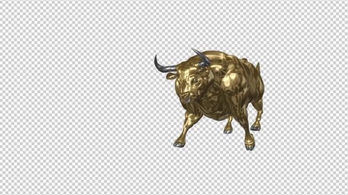 Golden Bull 3D Animation for Finance and Corporate Projects