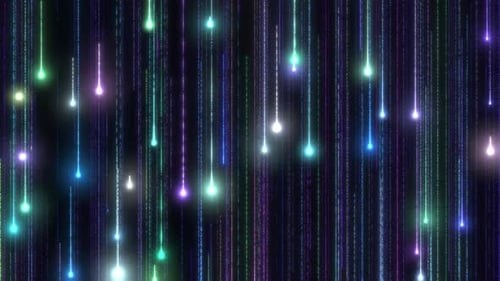 Futuristic Abstract Digital Rain Particle Light Stream Background