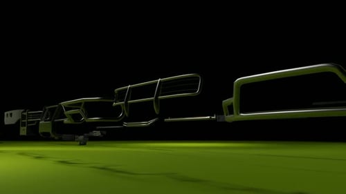 Modern 3D Animated Metallic Parts Assembly and Reveal