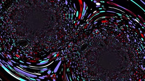 Different colourful lots particles Animated in two circle with motion Animated Bagground