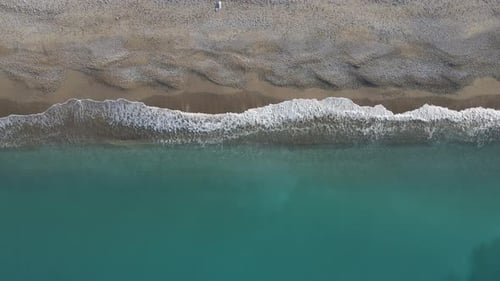 Sea Wave Shore High Blue