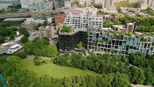 Aerial View of Brooklyn Surrounding Neighborhoods