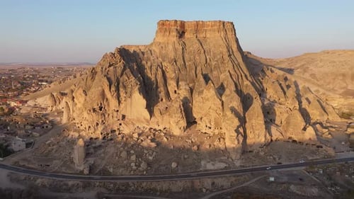 Aerial View of Castle at Cappadocia, Turkey