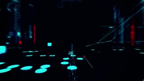 Futuristic Corporate Technology Digital Data Stream Opener