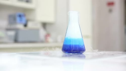 Boiling Blue Liquid
