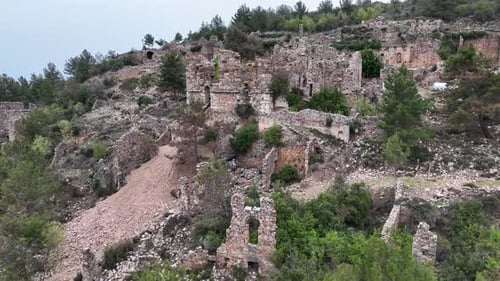 Old district in the city Turkey Alanya