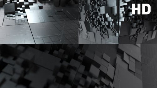 Dynamic Abstract Geometric Tiles Animation