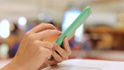 Woman use of cellphone