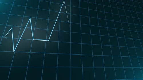 Animated Heartbeat ECG Line Monitor Background Loop