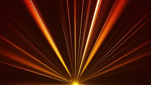 Abstract Golden Light Rays Radiating Loop Background
