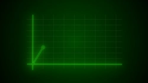 Green Neon Business Growing Animation