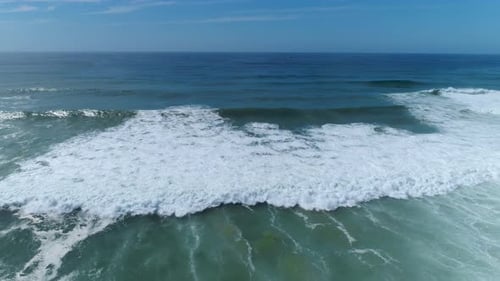 Sea waves rolling closeup. Waves background.