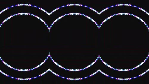 Digital Glitch Wave Arches Looping Background