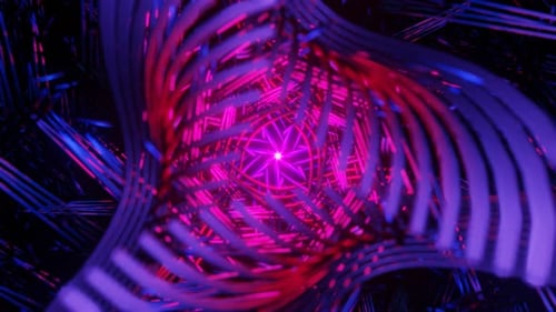 Abstract Seamless Multicolor Psychedelic Hypnotic VJ Loop Background