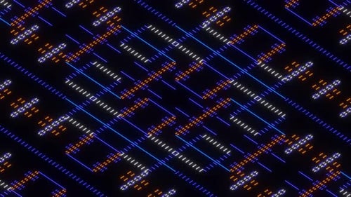 Schimmerndes Pixel-Mosaik endlose VJ-Schleifenanimation