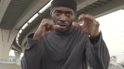 Man Boxing in an Urban Environment