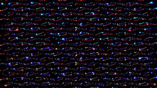 Dynamic Abstract Glowing RGB Lines Motion Background