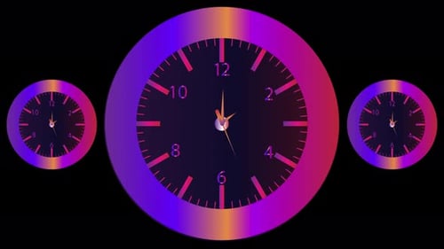 4K-Countdown-Farbverlaufsuhr